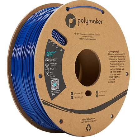 Polymaker PolyLite PETG - Blue Polymaker PolyLite PETG - Blue