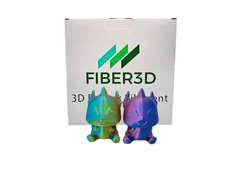 FIBER3D Filamenty PLA SILK Tri color 1 kg  - tří barevný filament