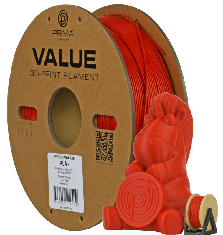 PrimaValue PLA+ Red 1 kg