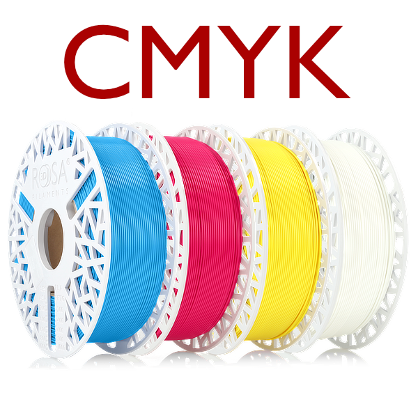 Filament ROSA3D PLA Starter SET "LITHOPHANE" CMYK 1,75 mm 4x1 kg